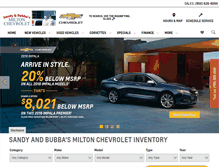 Tablet Screenshot of miltonchevy.com